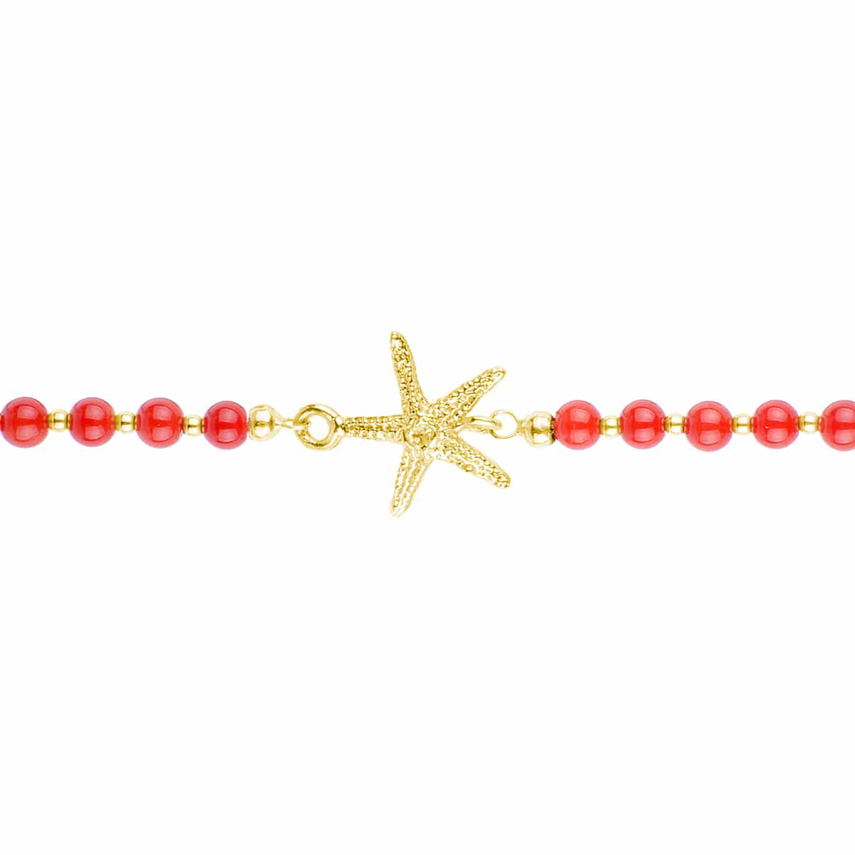 Bracciale Corallo Rosso con Stella Marina Circe - immagine 2
