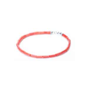 Bracciale Deep in Corallo Rosso chiu. in Argento