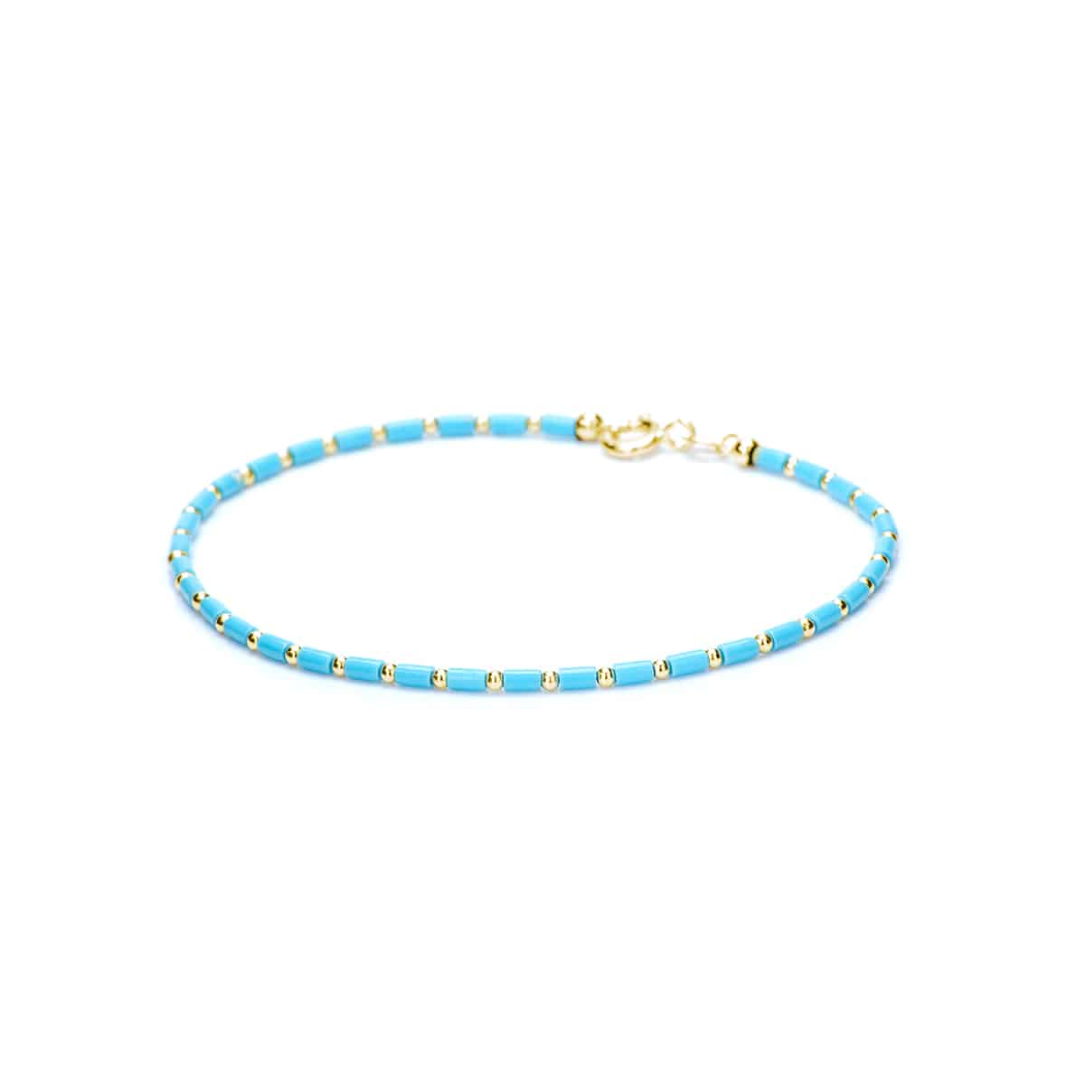 Bracciale Pasta di Turchese con Oro 18 Kt