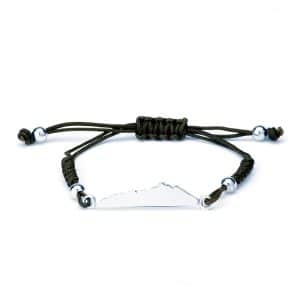 Bracciale Profilo Divino Piccolo in Argento con Sagola