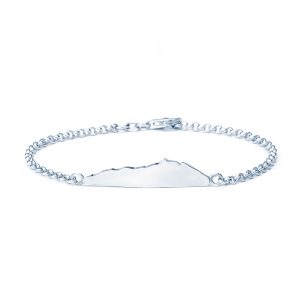 Bracciale Profilo Divino con Catena Rolo' in Argento