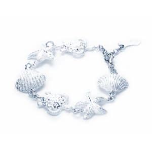 Bracciale con Stella Conchiglia e Tartaruga in Argento