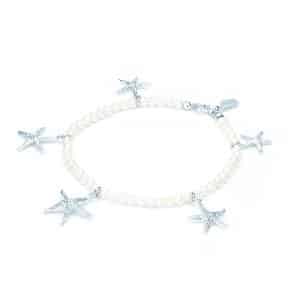 Bracciale Perle con Cinque Stelle Marine Circe in Argento