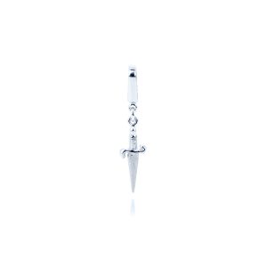 Ciondolo Charm Spadino in Oro Bianco 18 kt