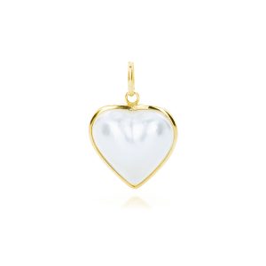 Ciondolo Cuore Perla Mabe in Oro