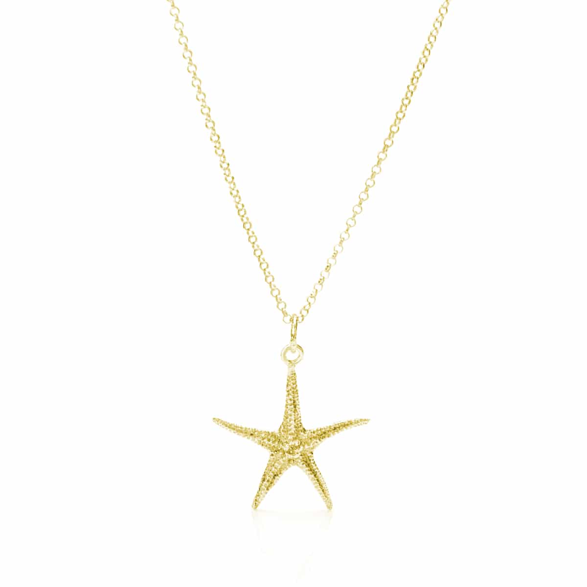 Ciondolo Stella Marina Circe 30 mm in Argento Dorato - immagine 2
