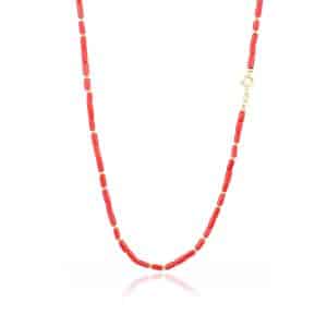 Collana Corallo Rosso a Cannette Deep Harmony Collana Deep di Corallo Rosso del Mediterraneo
