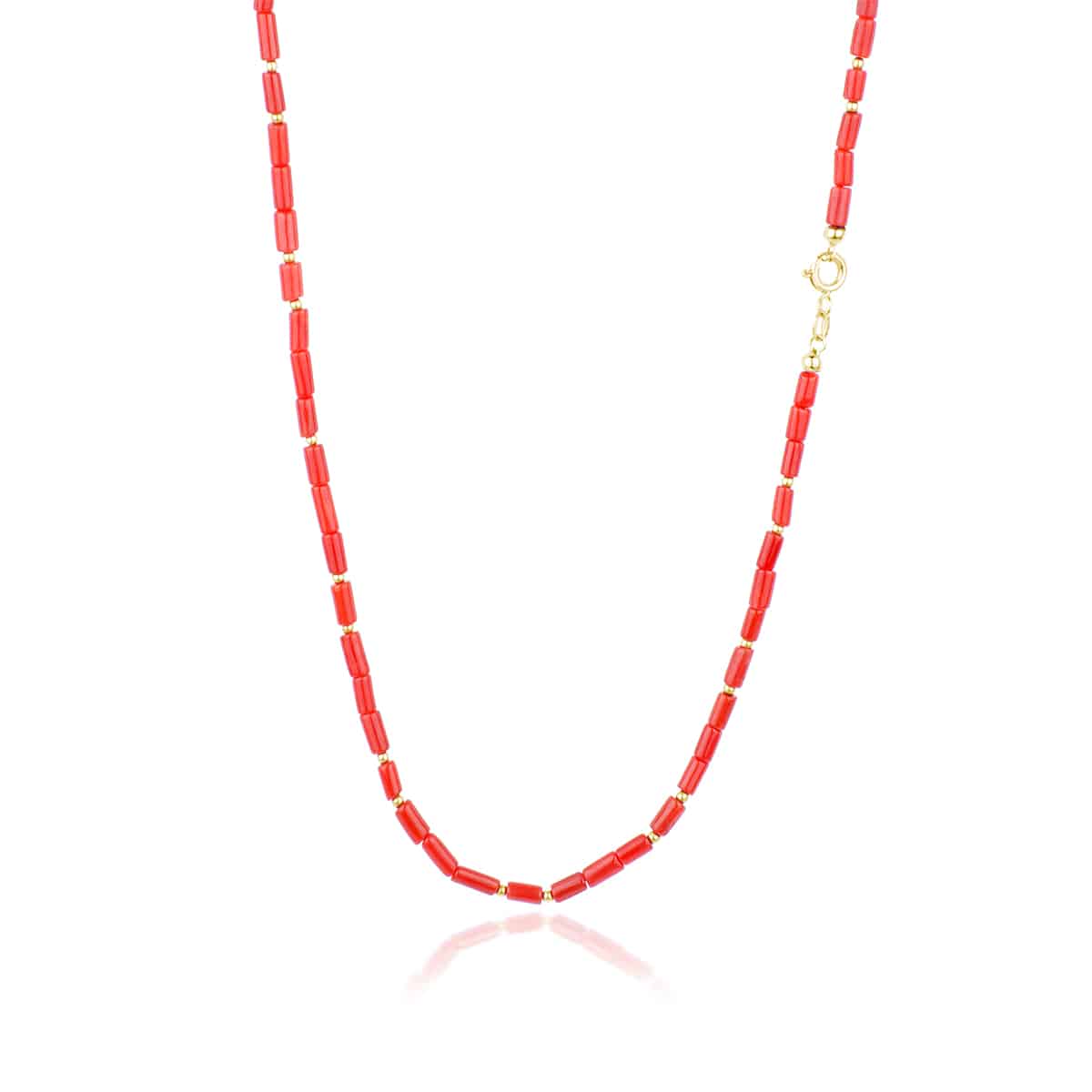 Collana Corallo Rosso a Cannette Deep Harmony Collana Deep di Corallo Rosso del Mediterraneo