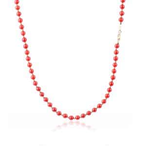 La Collana Oro 18 Kt e Corallo Rosso