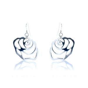 Orecchini Rose Traforate in Argento