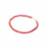 Bracciale Deep con Pallini di Corallo Rosso da 4 mm chiu. Oro 18 kt