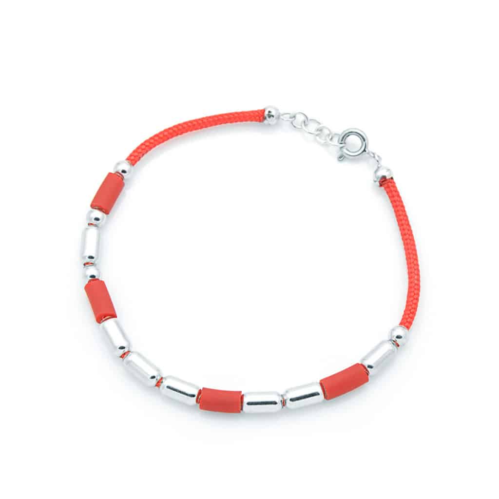 Bracciale in Argento Codice Morse Amore Grande