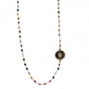 Collana con medaglia laterale volto della Maga Circe