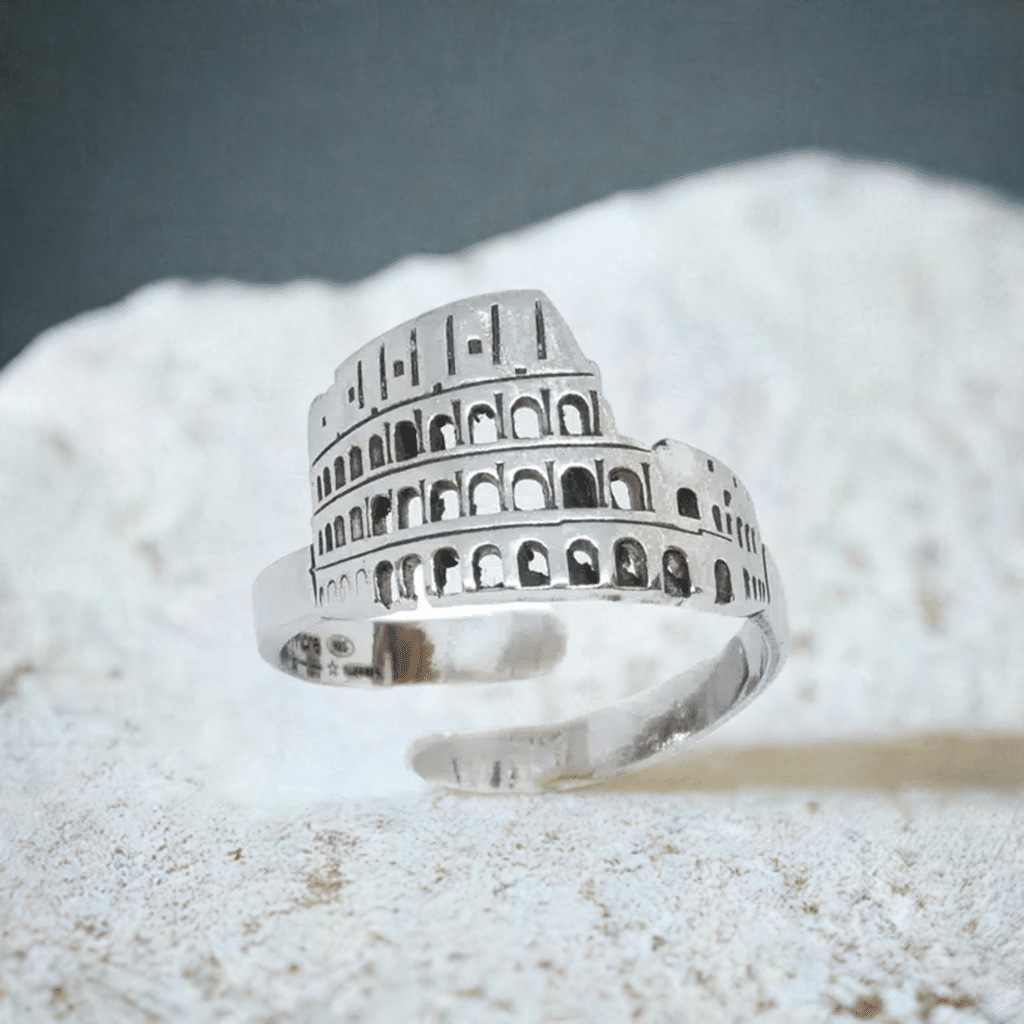 anello-colosseo-in-argento-I-Gioielli-Del-Mare