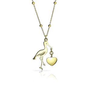 Collana Cicogna in Argento