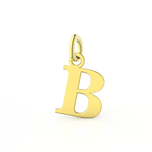 Ciondolo Lettera B in Oro - I Gioielli Del Mare