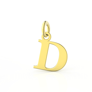 Ciondolo Lettera D in Oro - I Gioielli Del Mare