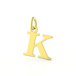 Ciondolo Lettera K in Oro - I Gioielli Del Mare