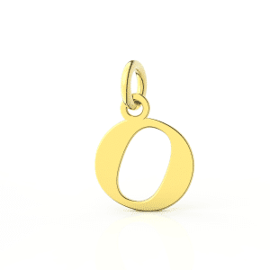 Ciondolo Lettera O in Oro - I Gioielli Del Mare