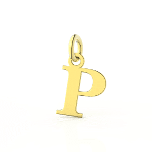 Ciondolo Lettera P in Oro - I Gioielli Del Mare