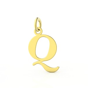 Ciondolo Lettera Q in Oro - I Gioielli Del Mare