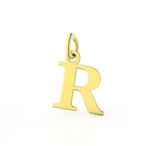 Ciondolo Lettera R in Oro - I Gioielli Del Mare