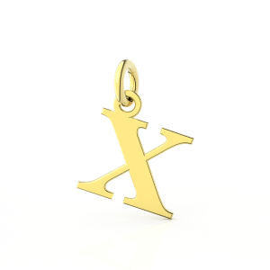Ciondolo Lettera X in Oro