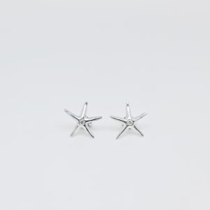 Orecchini Stella Seta Diamante