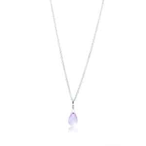Collana Goccia Ametista