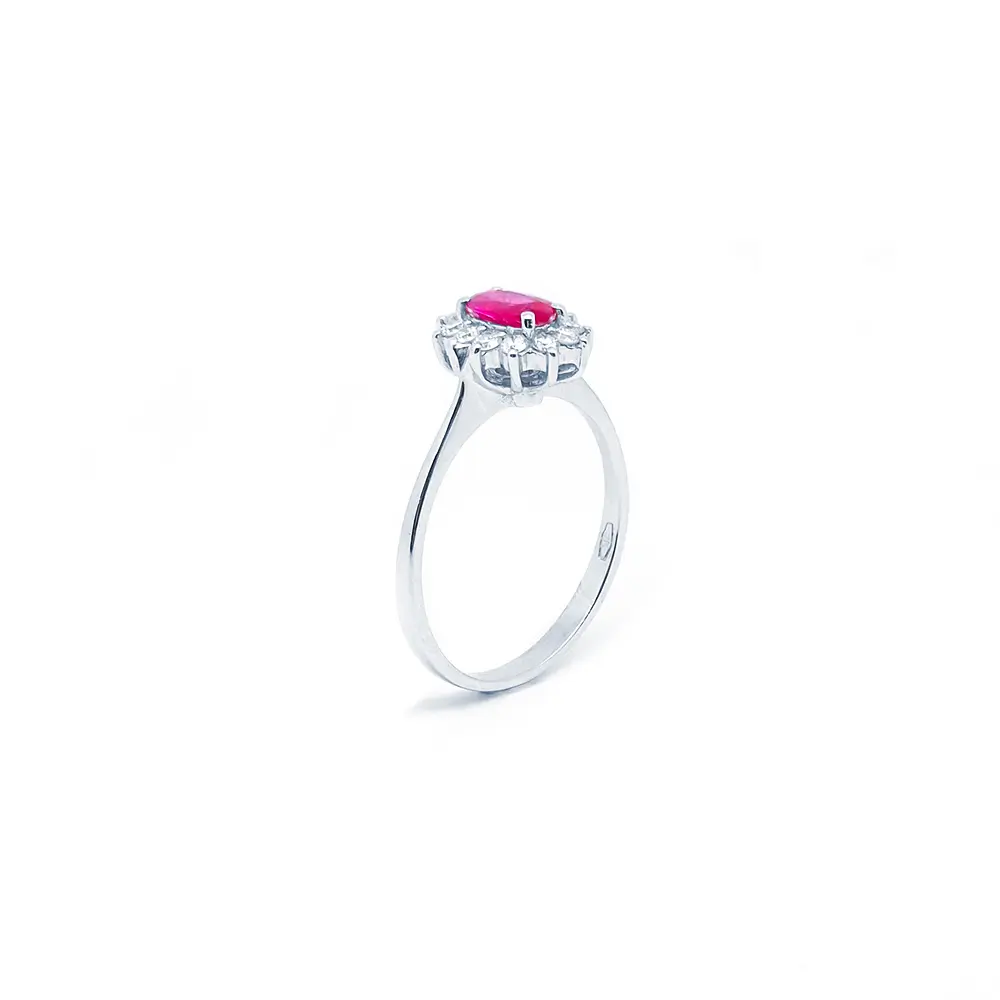 Anello Reale con Rubino e Diamanti