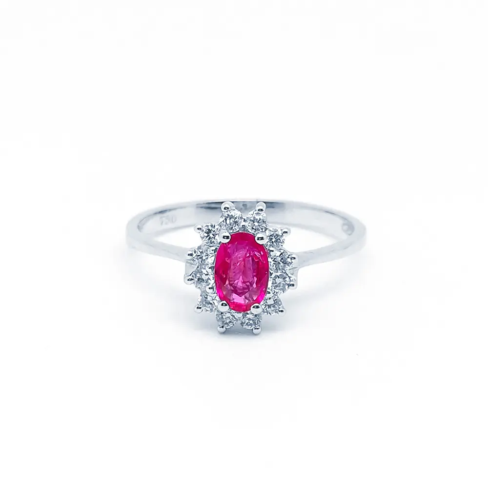 Anello Reale con Rubino e Diamanti