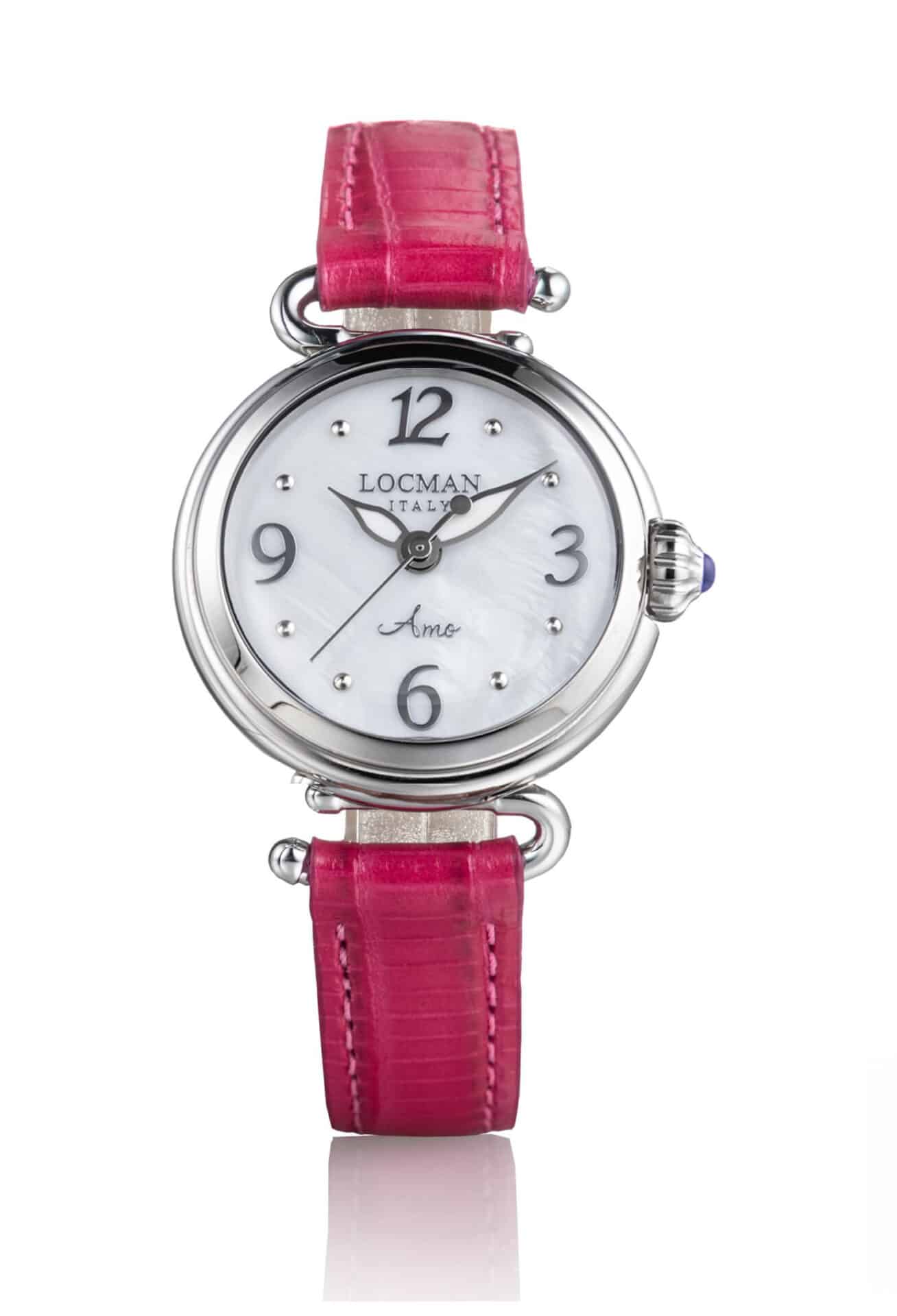 Orologio Locman Amo con cassa in titanio, quadrante in madreperla e cinturino intercambiabile. Collezione Locman.