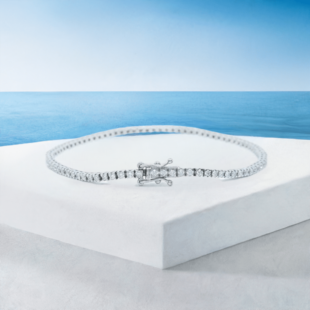 Bracciale Tennis Diamanti Bianchi